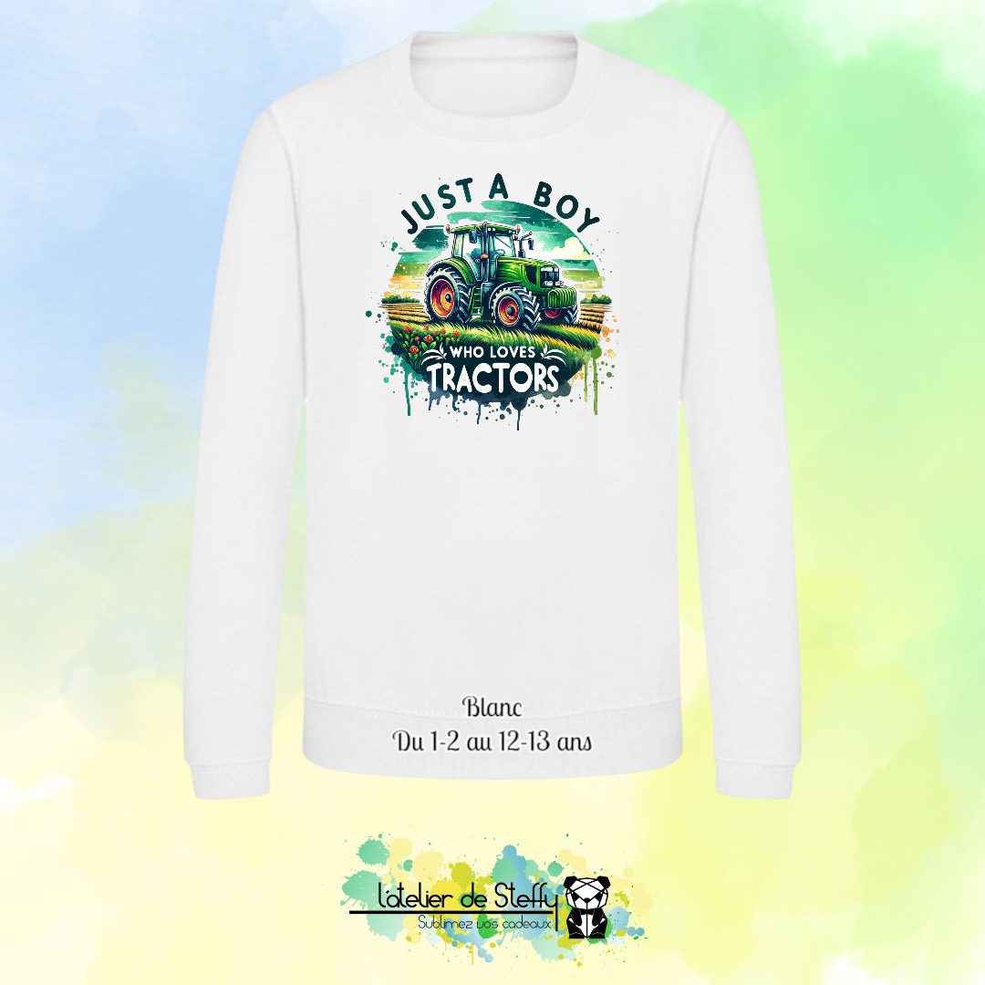 Sweat col rond Lyzo - Fan de tracteurs