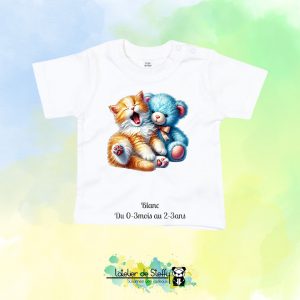 Tee shirt Speedouille - Chaton et ourson