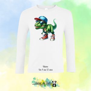 Tee shirt manches longues Ethan - T-rex cool