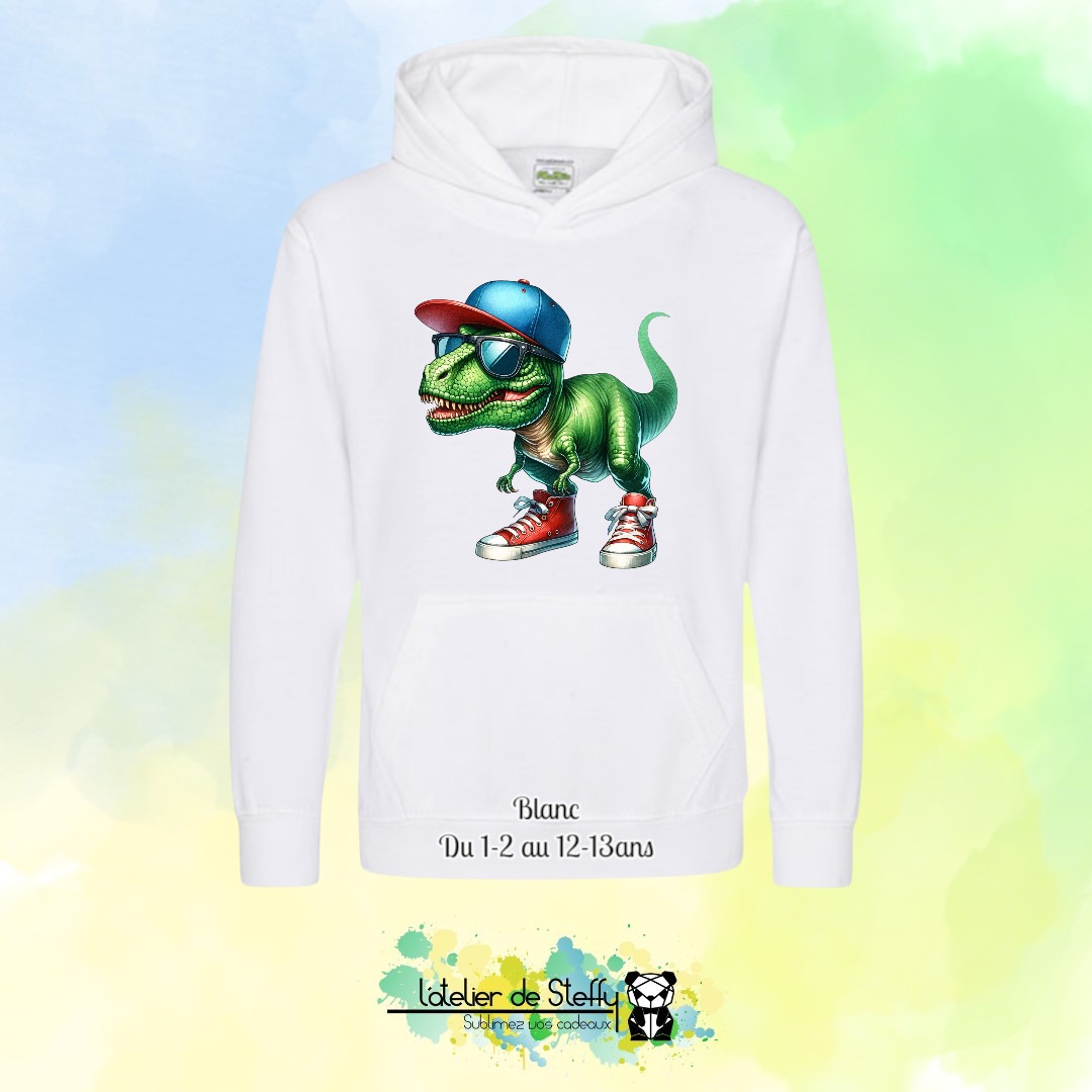 Sweat capuche Noah - T-rex cool