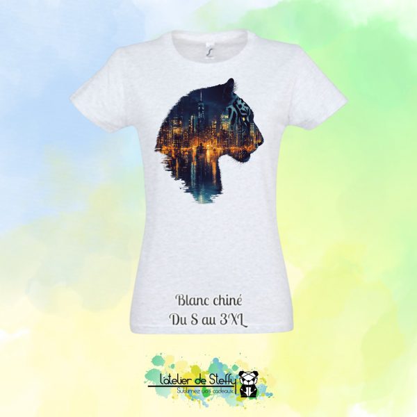 Tee shirt Steffy - Tigre nocturne – Image 3