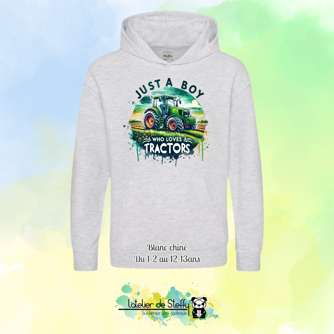 Sweat capuche Noah - Fan de tracteurs – Image 2