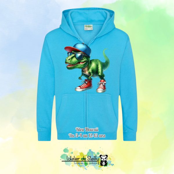 Veste sweat capuche Lou - T-rex cool – Image 2