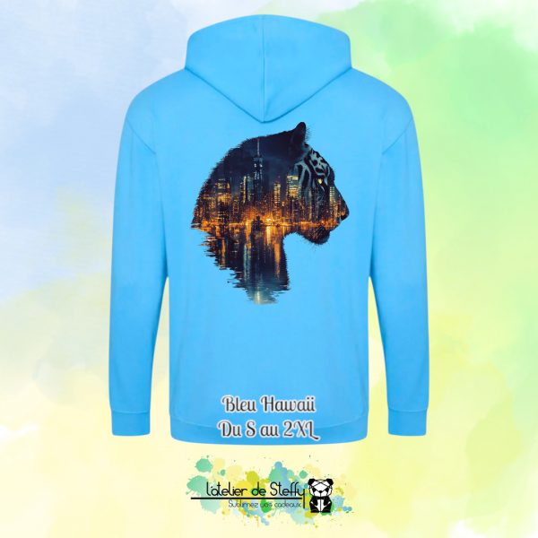 Veste sweat capuche Tof - Tigre nocturne – Image 4