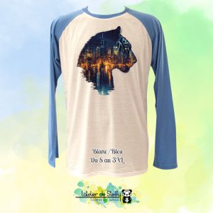 Tee shirt manches longues Adam - Tigre nocturne