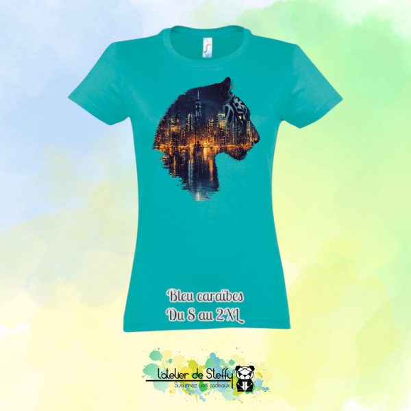 Tee shirt Steffy - Tigre nocturne – Image 5