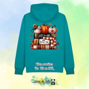 Veste sweat capuche Cath - Amour d'automne