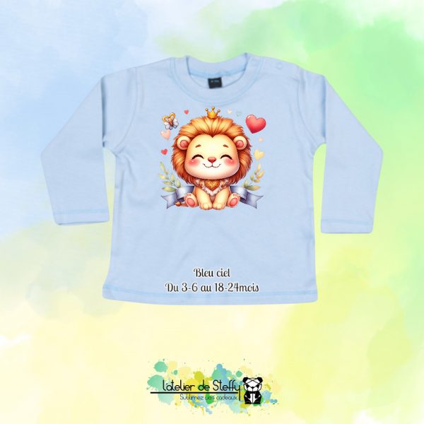 Tee shirt manches longues Bibouille - Lionceau kawaii – Image 2