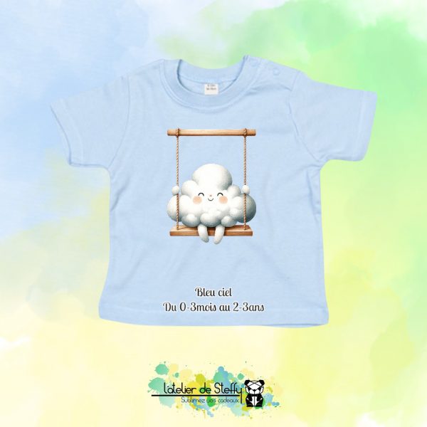 Tee shirt Speedouille - Nuage balançoire – Image 2