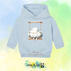 Sweat capuche Boudchou - Nuage balançoire