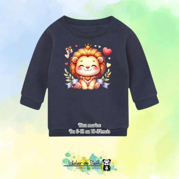 Sweat col rond Choupinou - Lionceau kawaii – Image 2