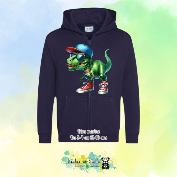 Veste sweat capuche Lou - T-rex cool – Image 3