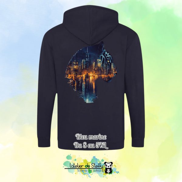 Veste sweat capuche Tof - Tigre nocturne – Image 5