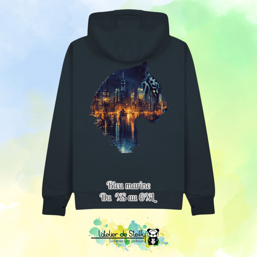 Sweat capuche JP - Tigre nocturne – Image 4