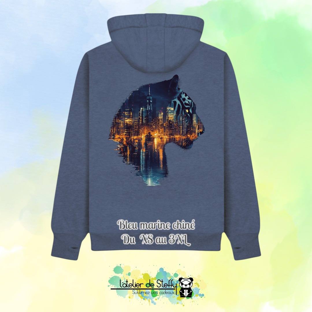 Sweat capuche JP - Tigre nocturne – Image 5