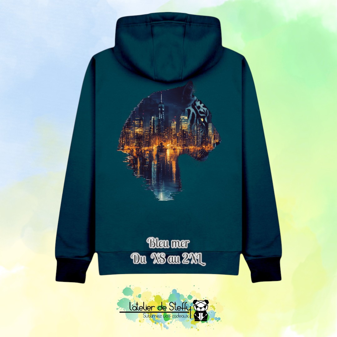 Sweat capuche JP - Tigre nocturne – Image 6