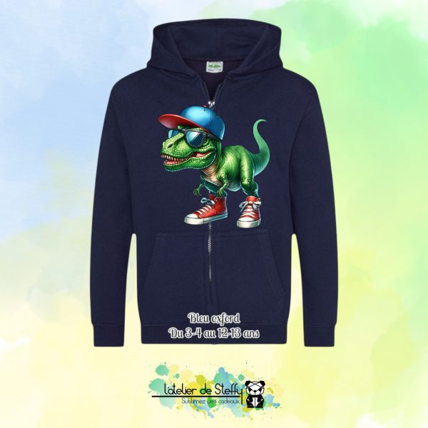Veste sweat capuche Lou - T-rex cool – Image 4