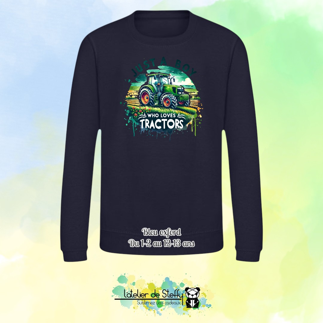 Sweat col rond Lyzo - Fan de tracteurs – Image 6