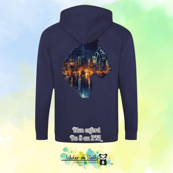 Veste sweat capuche Tof - Tigre nocturne – Image 6