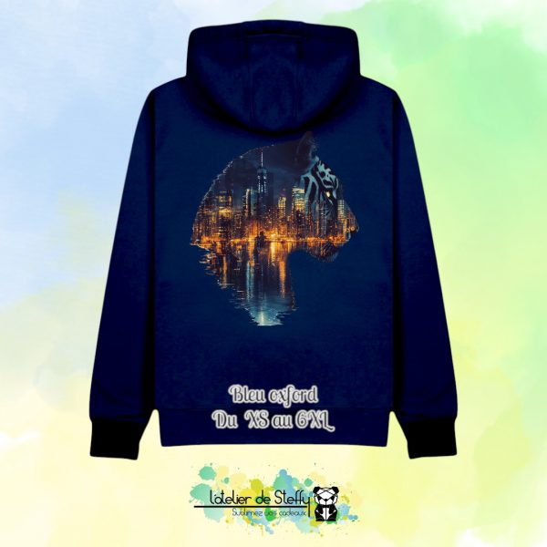Veste sweat capuche Cath - Tigre nocturne – Image 7