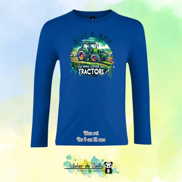 Tee shirt manches longues Ethan - Fan de tracteurs – Image 3