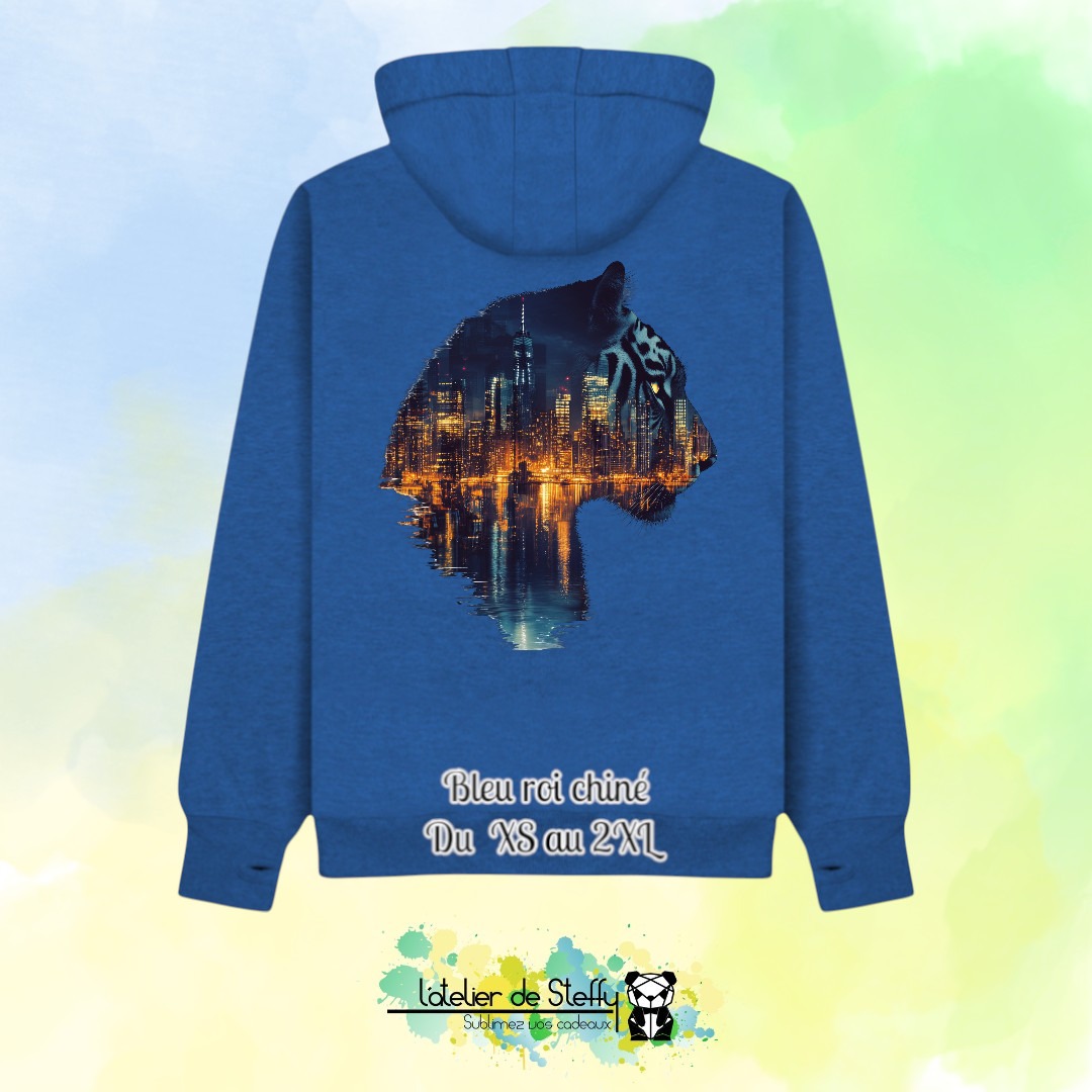 Sweat capuche JP - Tigre nocturne – Image 8