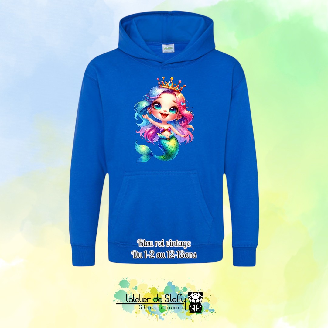 Sweat capuche Noah - Sirène arc-en-ciel – Image 11