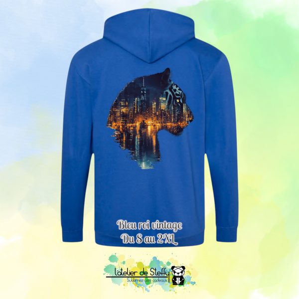 Veste sweat capuche Tof - Tigre nocturne – Image 7