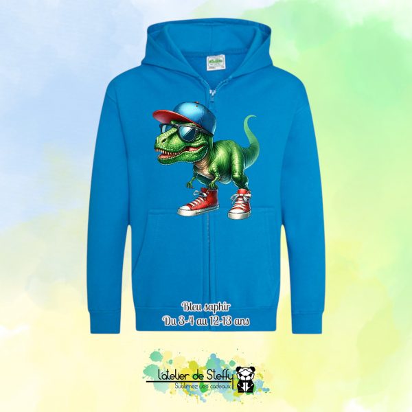 Veste sweat capuche Lou - T-rex cool – Image 6
