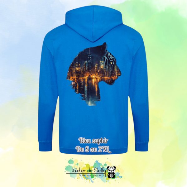 Veste sweat capuche Tof - Tigre nocturne – Image 8
