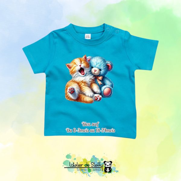 Tee shirt Speedouille - Chaton et ourson – Image 5