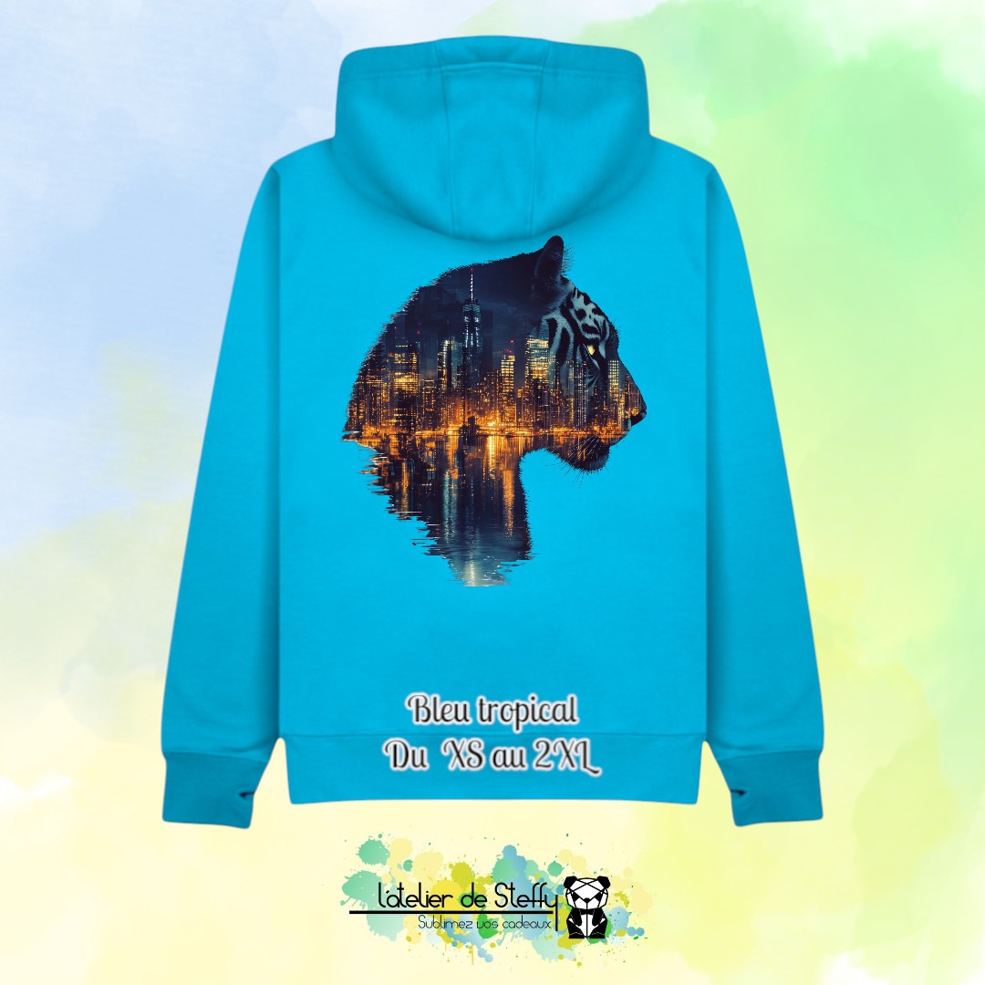 Sweat capuche JP - Tigre nocturne – Image 10