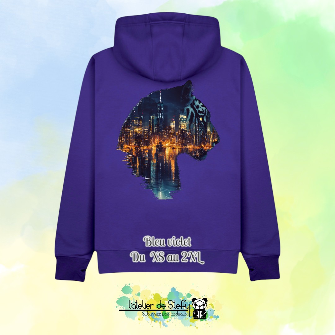 Sweat capuche JP - Tigre nocturne – Image 11