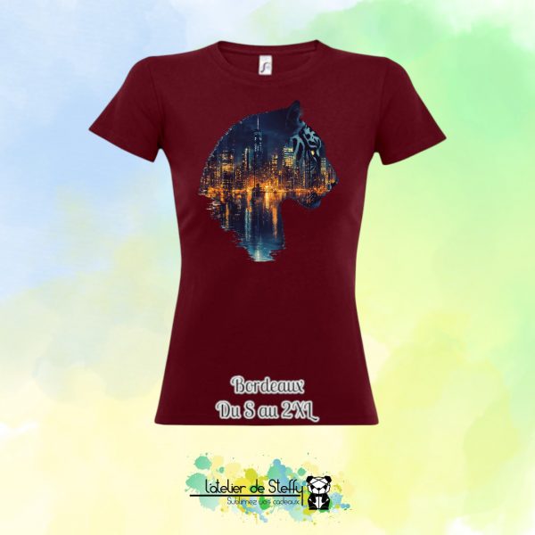 Tee shirt Steffy - Tigre nocturne – Image 6