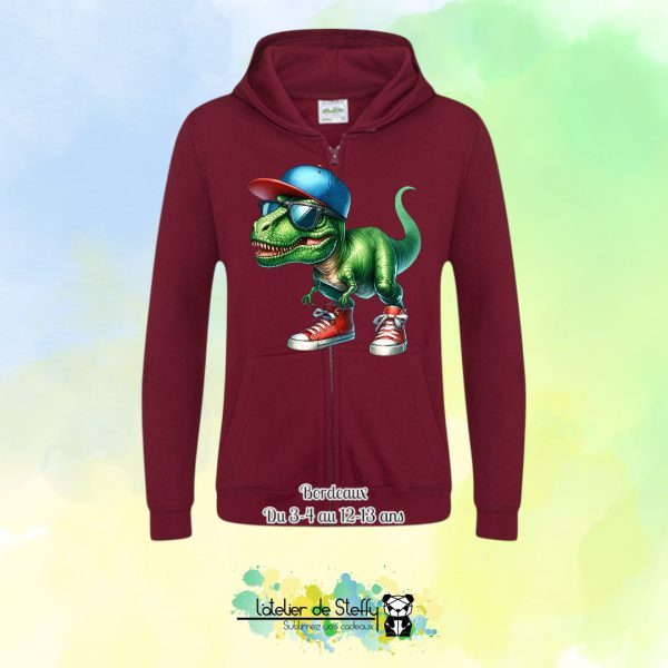 Veste sweat capuche Lou - T-rex cool – Image 7
