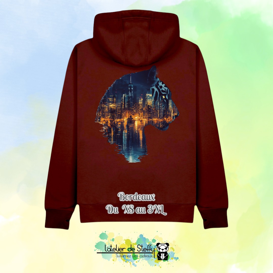 Sweat capuche JP - Tigre nocturne – Image 12