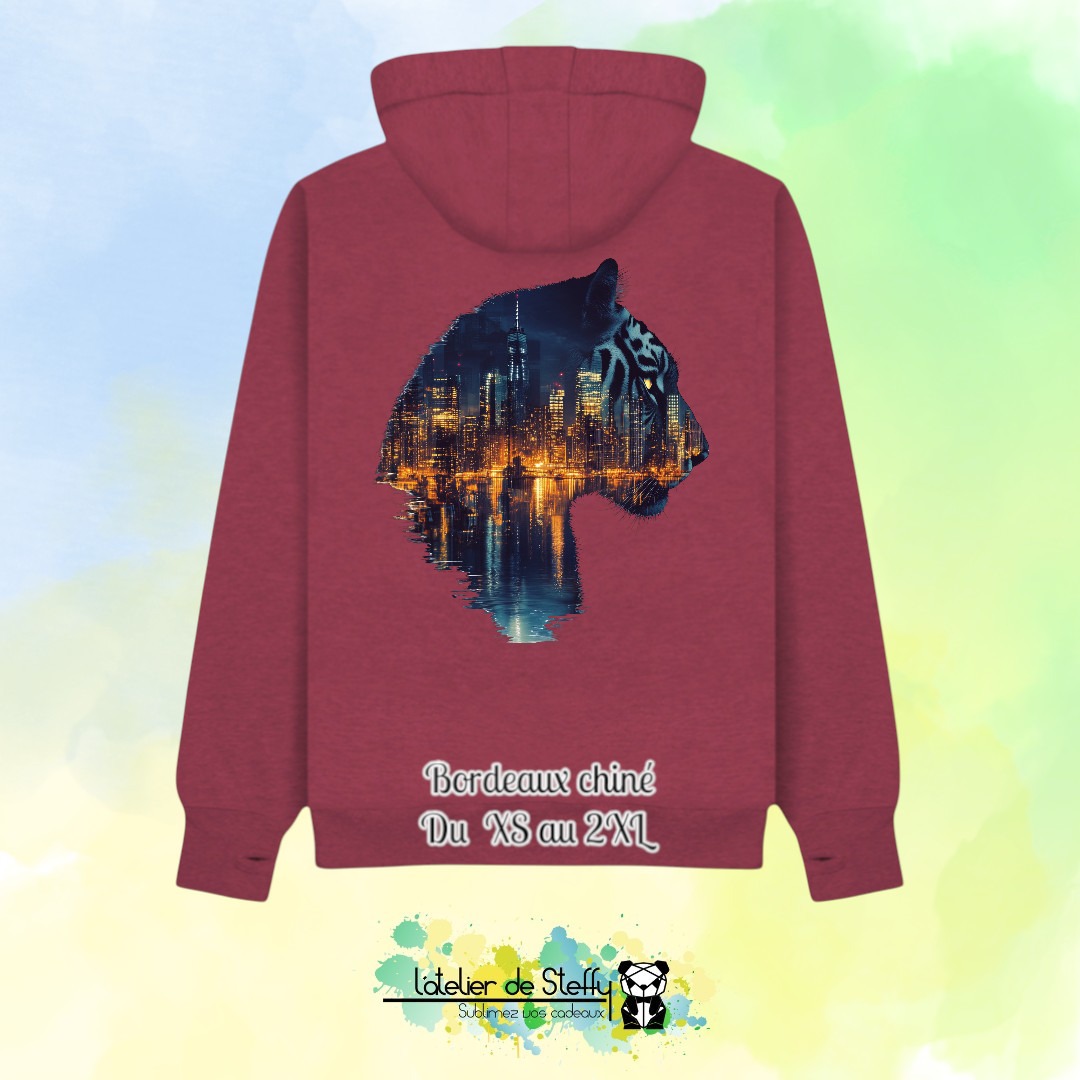 Sweat capuche JP - Tigre nocturne – Image 13