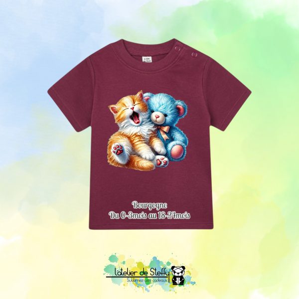 Tee shirt Speedouille - Chaton et ourson – Image 6