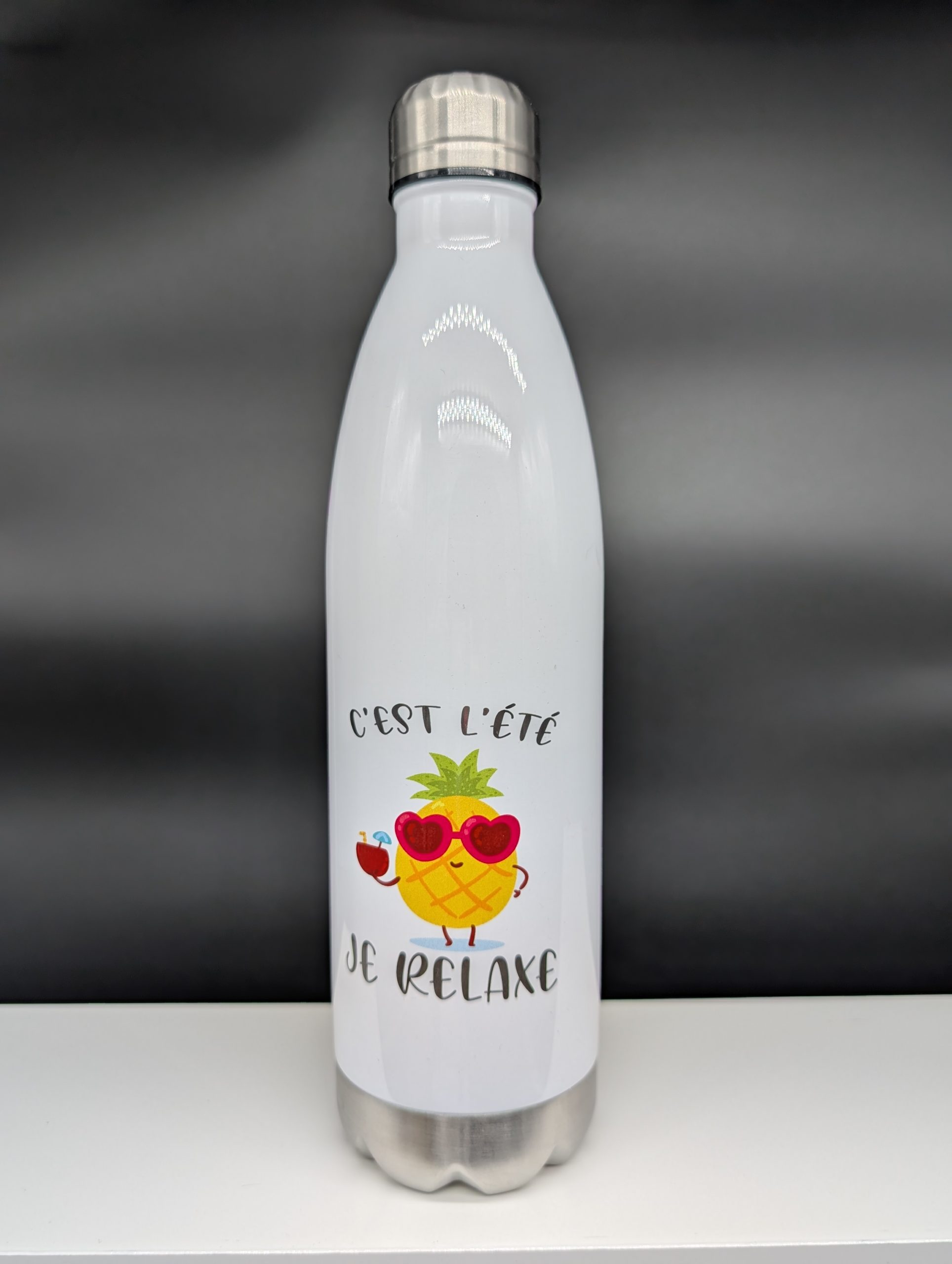 Bouteille isotherme 75cl - C'est l'été je relaxe