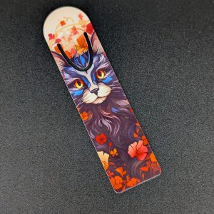 Marque page en alu - Chat d'automne
