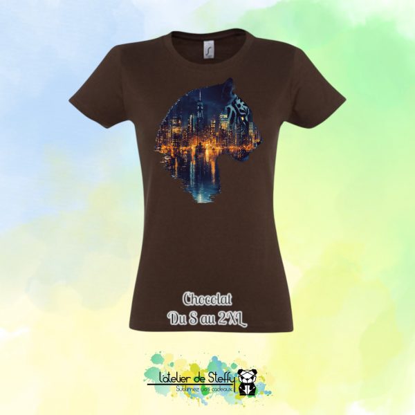 Tee shirt Steffy - Tigre nocturne – Image 7
