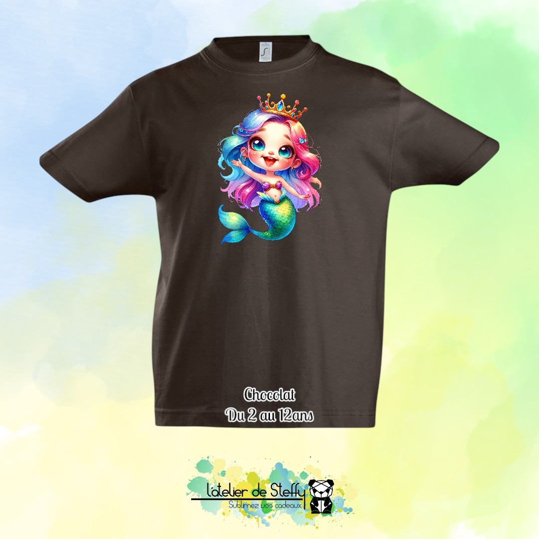 Tee shirt Max - Sirène arc-en-ciel – Image 4
