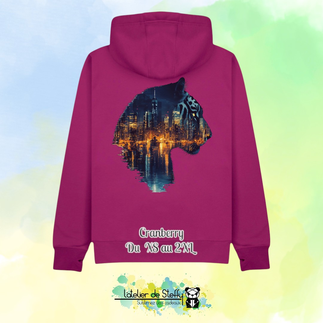 Sweat capuche JP - Tigre nocturne – Image 14