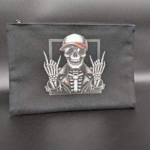 Pochette/trousse - Crâne casquette