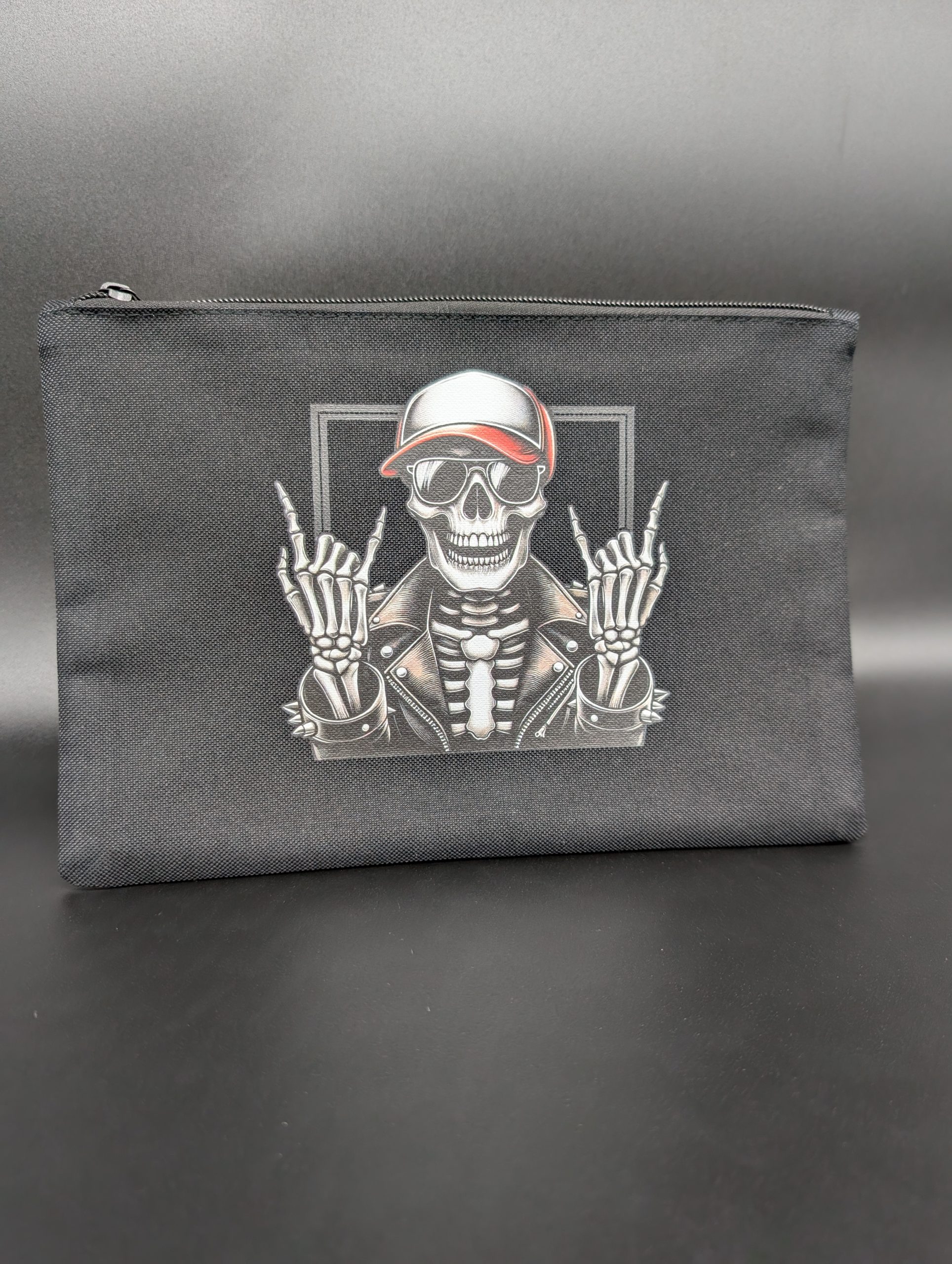 Pochette/trousse - Crâne casquette