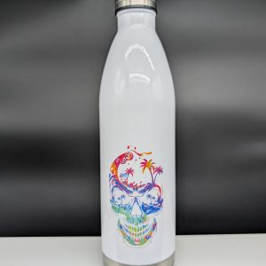 Bouteille isotherme 75cl - Crâne multicolore