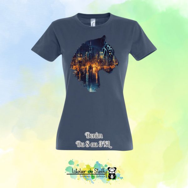 Tee shirt Steffy - Tigre nocturne – Image 10