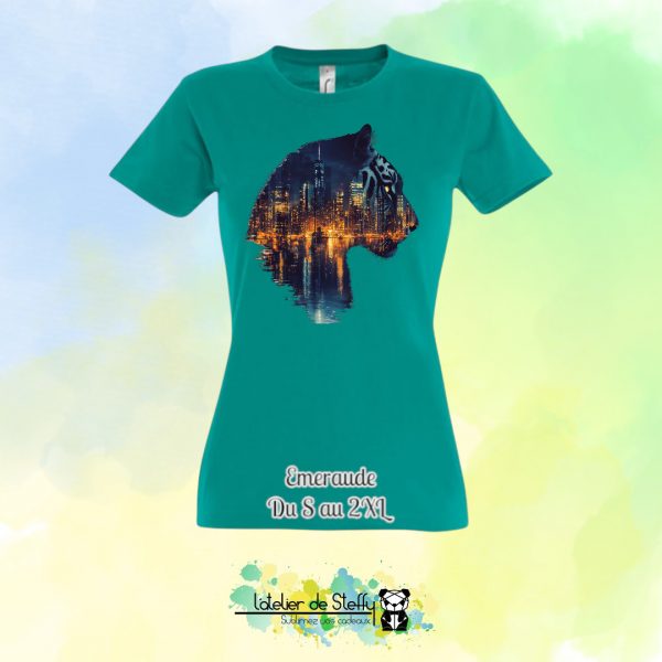 Tee shirt Steffy - Tigre nocturne – Image 12