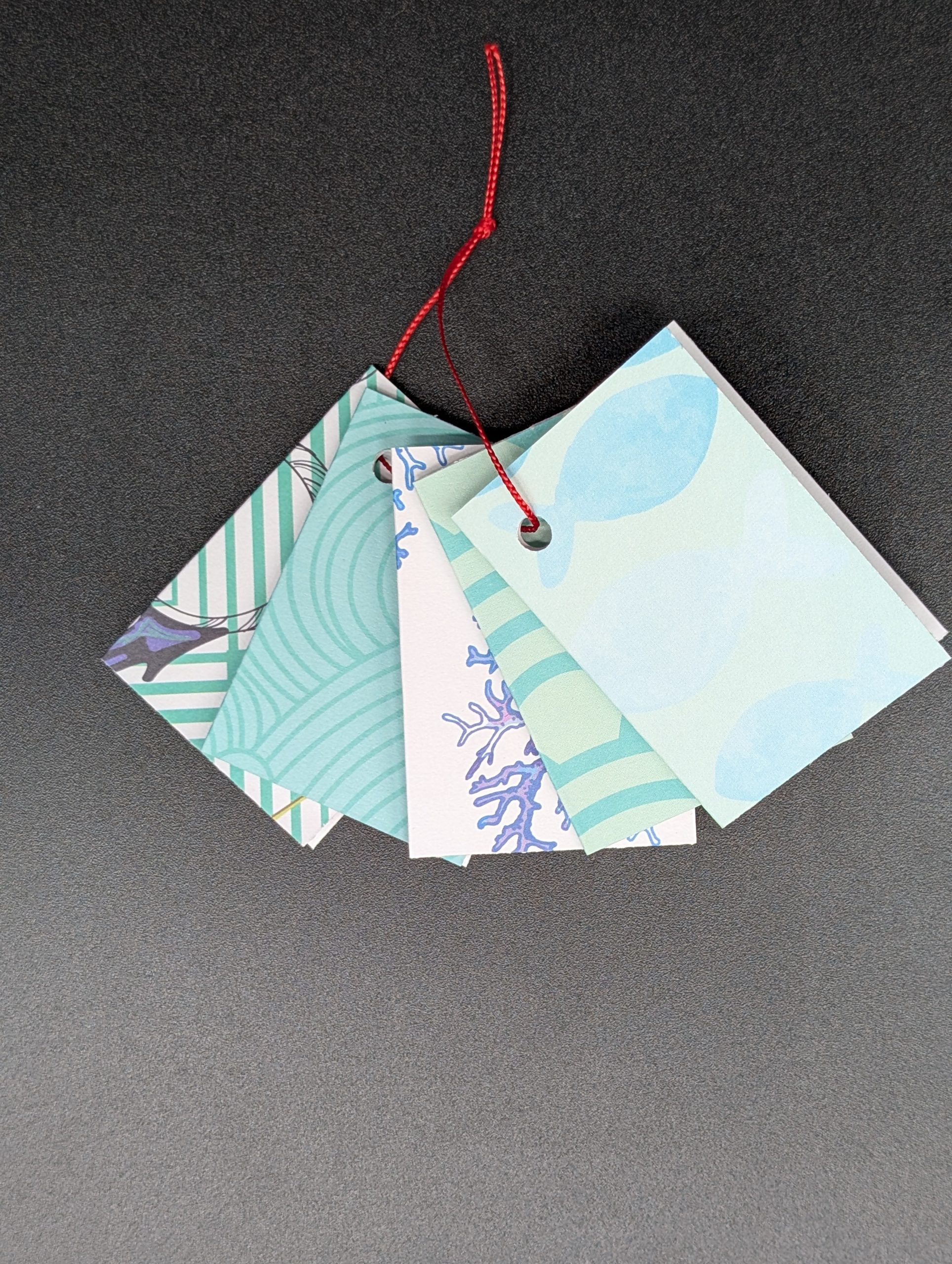 Lot de 5 étiquettes cadeau - En mer
