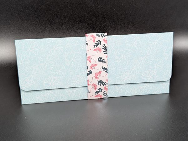 Pochette cadeau - Filigrane de fleurs